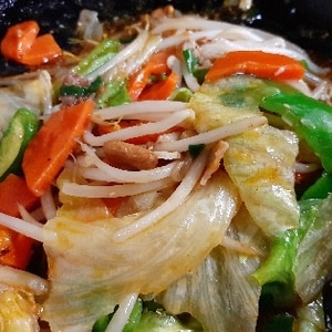 麻婆豆腐の素で作る野菜炒め